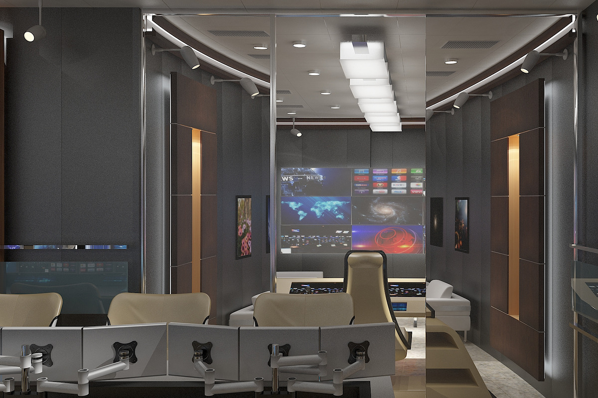 TV Studio Control Room 1, an Architecture 3D Model by akerStudio (Photo 22 of 42)