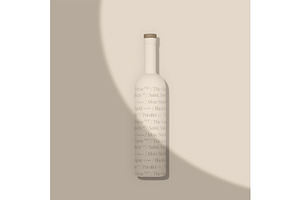 Ceramic Liquor Bottle Mockup