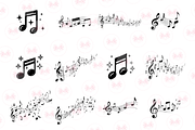 Music Notes Clipart, an Illustration by Markicha Art (Thumbnail 3 of 5)