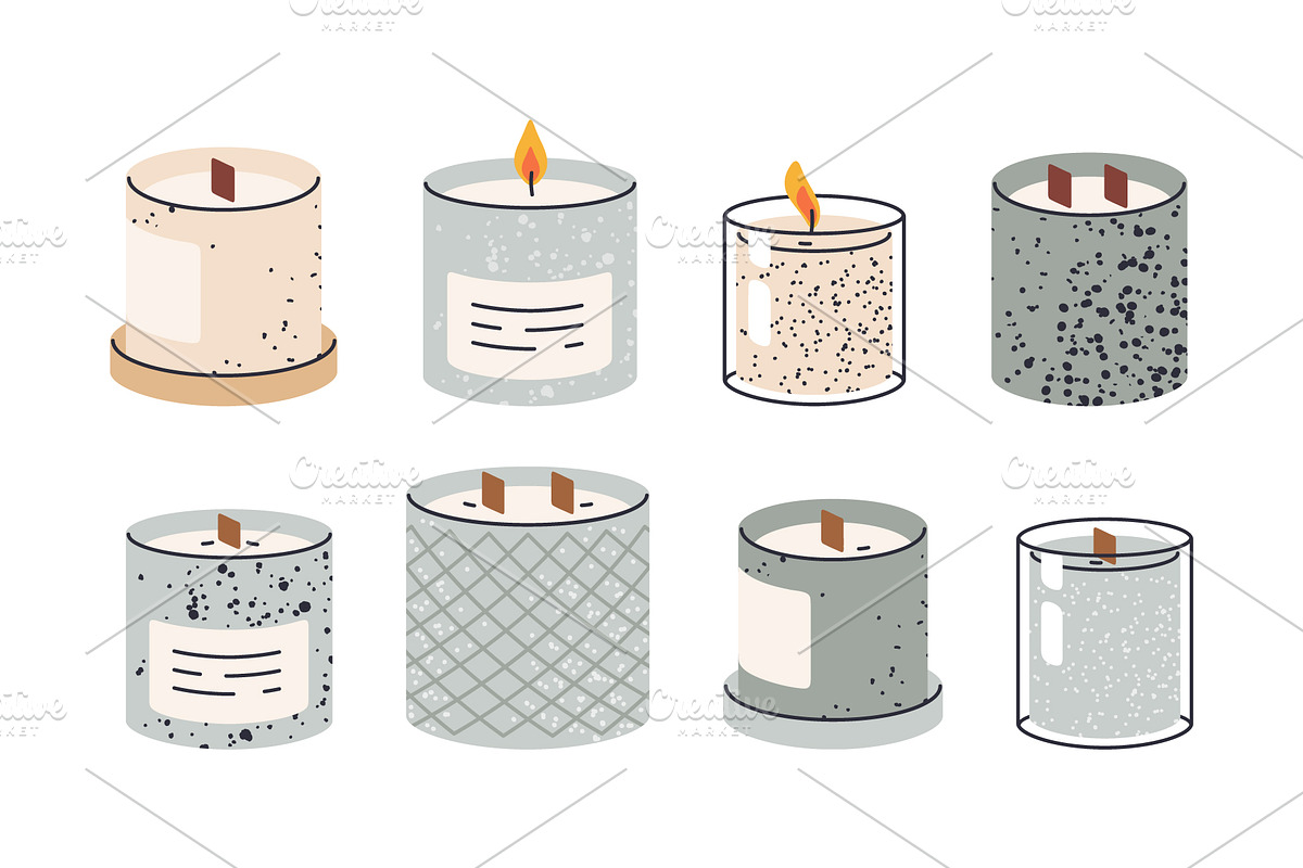Burning vector candles, a Decorative Illustration by Torontotokio (Photo 2 of 6)