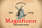 Magnificent, a Script Font by Annenkov Dmitriy (Thumbnail 1 of 4)