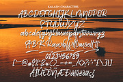 Kailash - Brush Font, a Script Font by Akifatype. (Thumbnail 6 of 7)