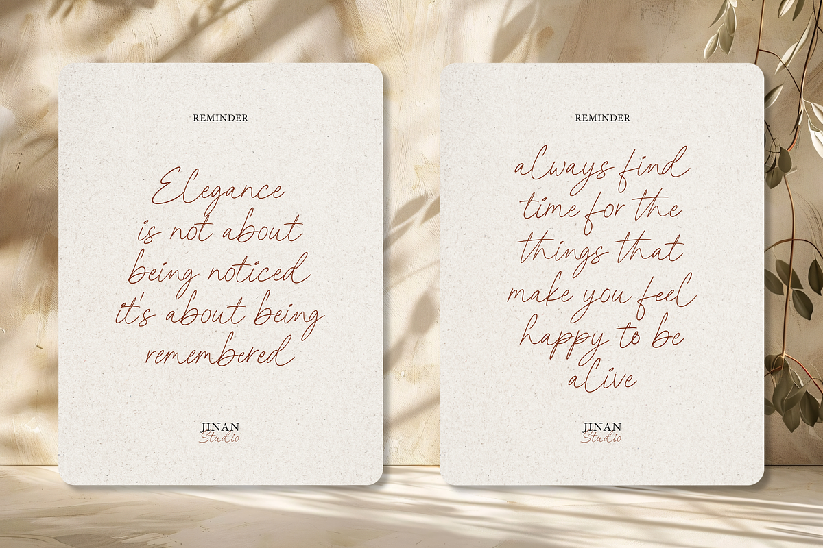 Belrose Cavellier A Modern Font Duo, a Script Font by Ainun Jinan (Photo 10 of 12)