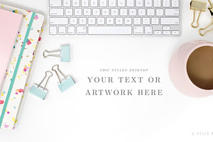 Styled Desktop Stock Photography, a Product Mockup by Hello Moxie