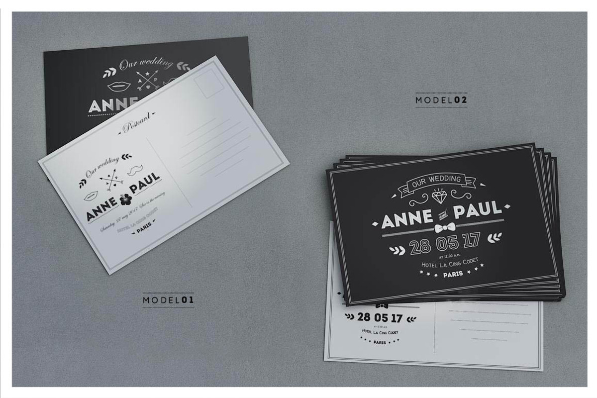 Wedding Invitation Postcard, an Invitation Template by Isbela  (Photo 2 of 5)