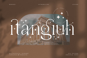 Itangiuh Display Modern Serif, a Serif Font by KennedyStudio