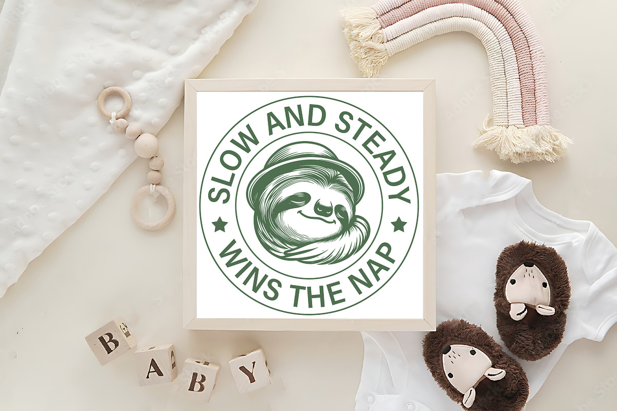 Funny Sloth Quote Chill Design, an Illustration by Pixels.Craft (Photo 5 of 7)