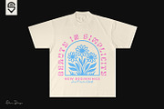 Beautiful Floral Quote T-shirt, a Graphic by shaondesigns (Thumbnail 4 of 4)