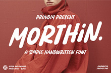 Morthin - A Simple Handwritten Font