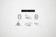 40 Plane Icons - Airplane, Travel, an Outline Icon by Hatch Design Workshop (Thumbnail 7 of 8)