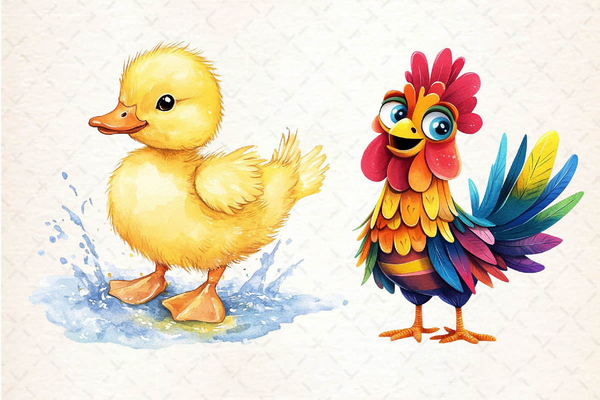 Spring Farm Animals Clipart, an Illustration by Dream Creation (Photo 5 of 5)