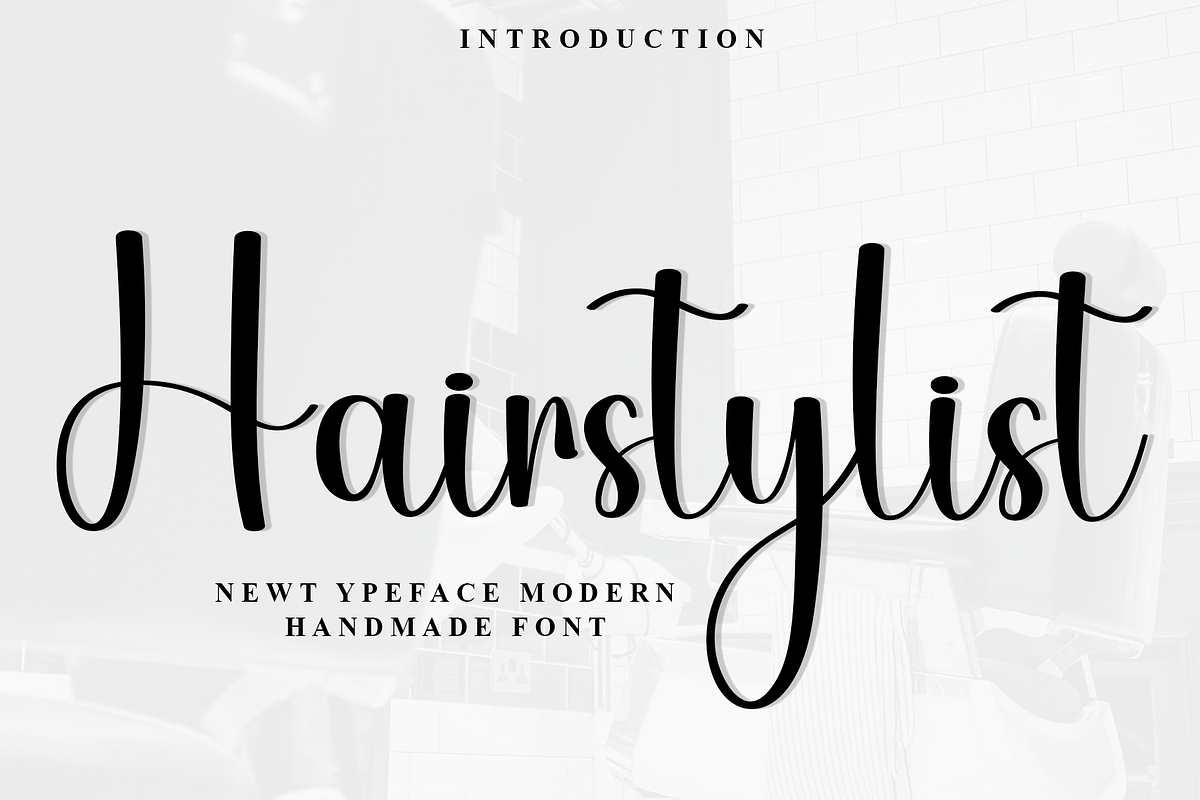 Hairstylist, a Handwritten Font by InermediaSTUDIO (Photo 1 of 8)