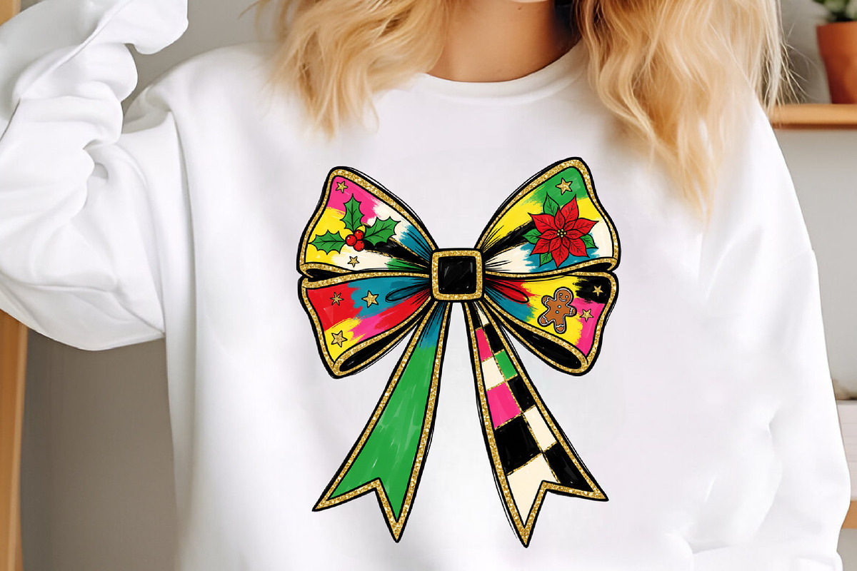Christmas Holiday Bow PNG, an Illustration by Libby Wishes (Photo 2 of 8)