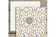 Milk Tea Digital Papers and Clipart, a Pattern Graphic by JennyL Designs (Thumbnail 5 of 8)