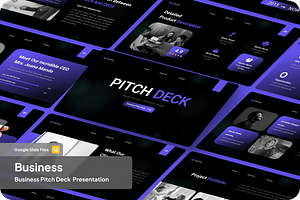 Bussines Pitch Deck Google Slides, a Presentation Template by SquidPixey