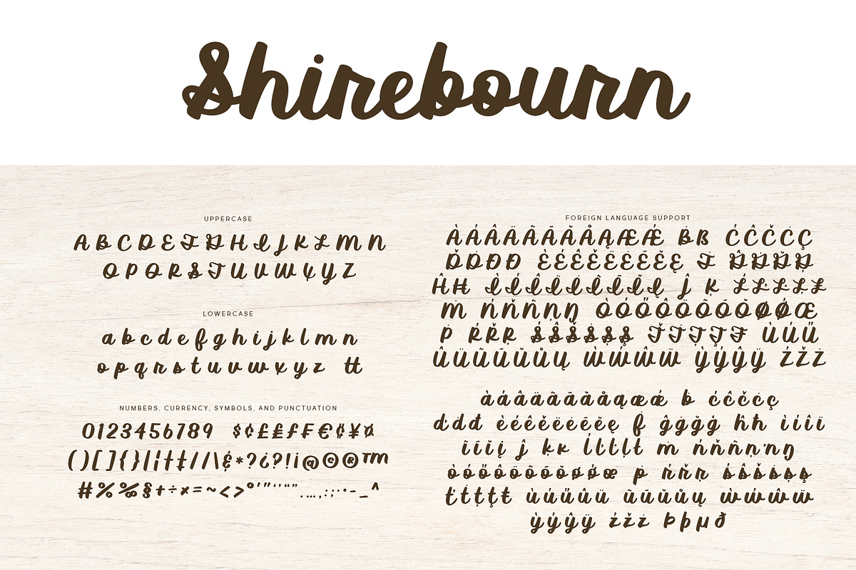 Shirebourn, a Script Font by Brittney Murphy Design (Photo 3 of 3)