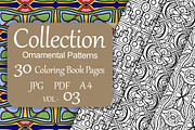 Patterns for coloring PDF,JPG vol-03, a Brochure Template by dnapslvsk (Thumbnail 1 of 6)