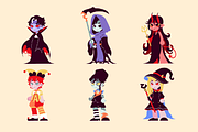 Halloween Costume Element Pack, a Seasonal Illustration by herutage (Thumbnail 2 of 3)