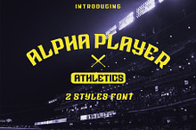 ALPHA PLAYER 2 styles font
