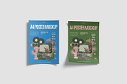 A4 Poster Mockups, an Advertising Mockup by graphiccrew (Thumbnail 9 of 16)