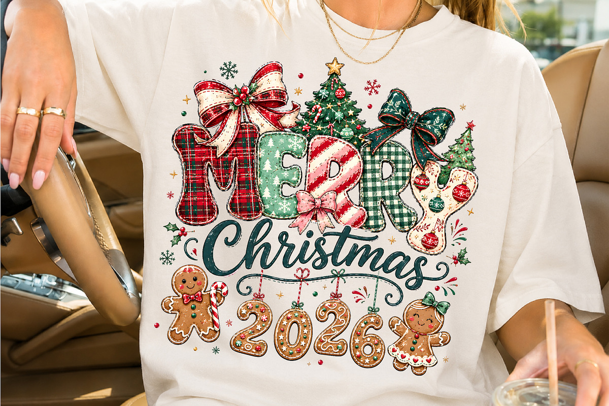 Merry Christmas 2026 Gingerbread PNG, a Seasonal Illustration by Creative Art (Photo 2 of 3)