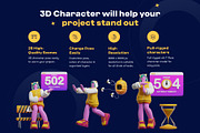 Website Maintenance 3D Character, a Characters & Person 3D Model by orenjidesign (Thumbnail 2 of 8)