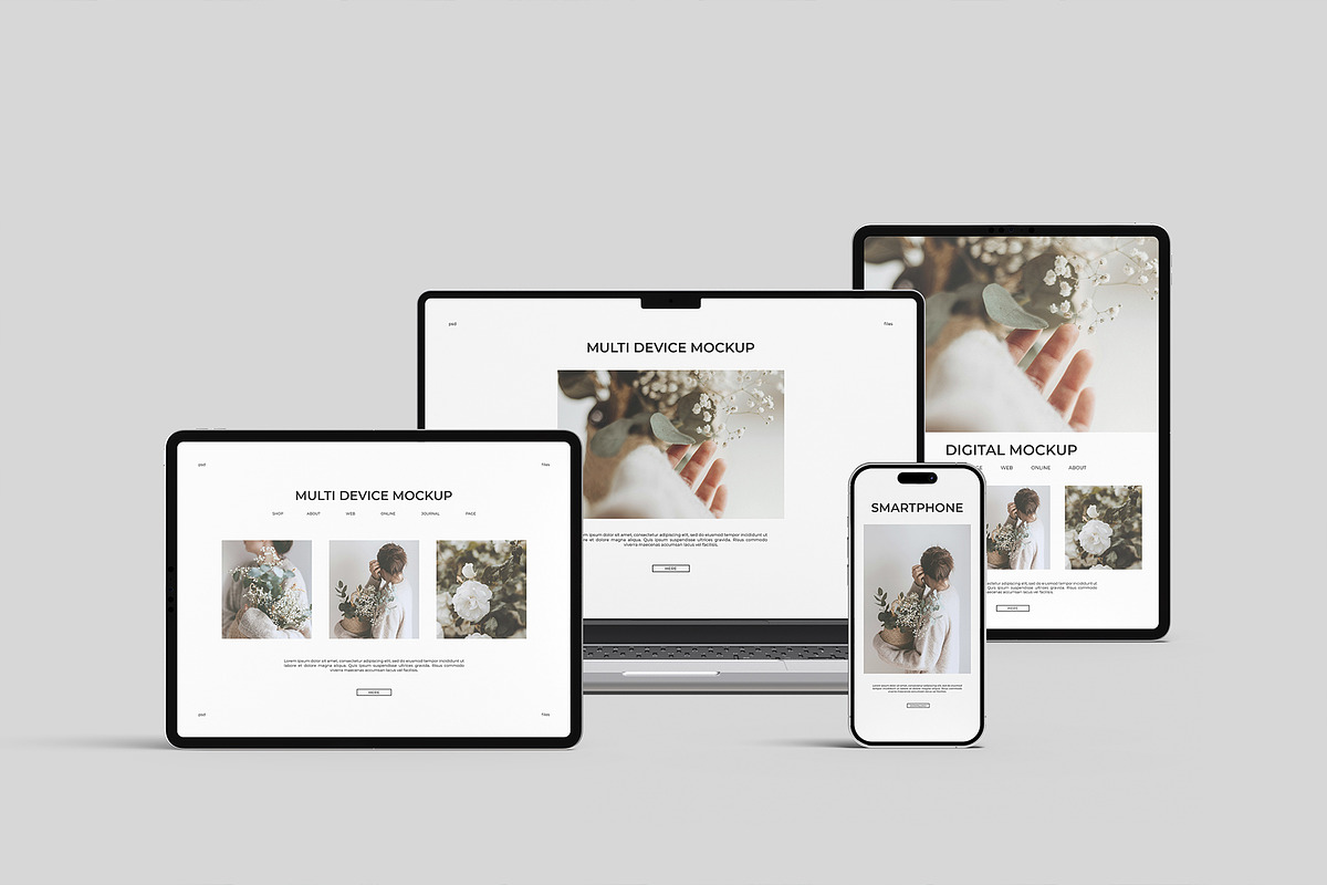 Multi Device Mockup - Scene Creator, a Wearable Device Mockup by graphicpages (Photo 10 of 14)