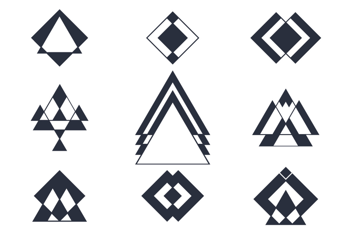 Set of trendy geometric shapes, an Education Illustration by Helen Sko (Photo 4 of 5)