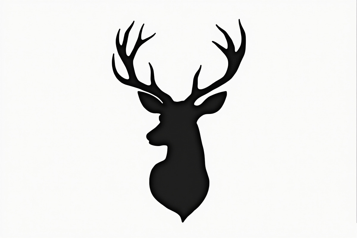 Deer Head Silhouette Vector Bundle,, an Illustration by Amazin_art (Photo 4 of 19)