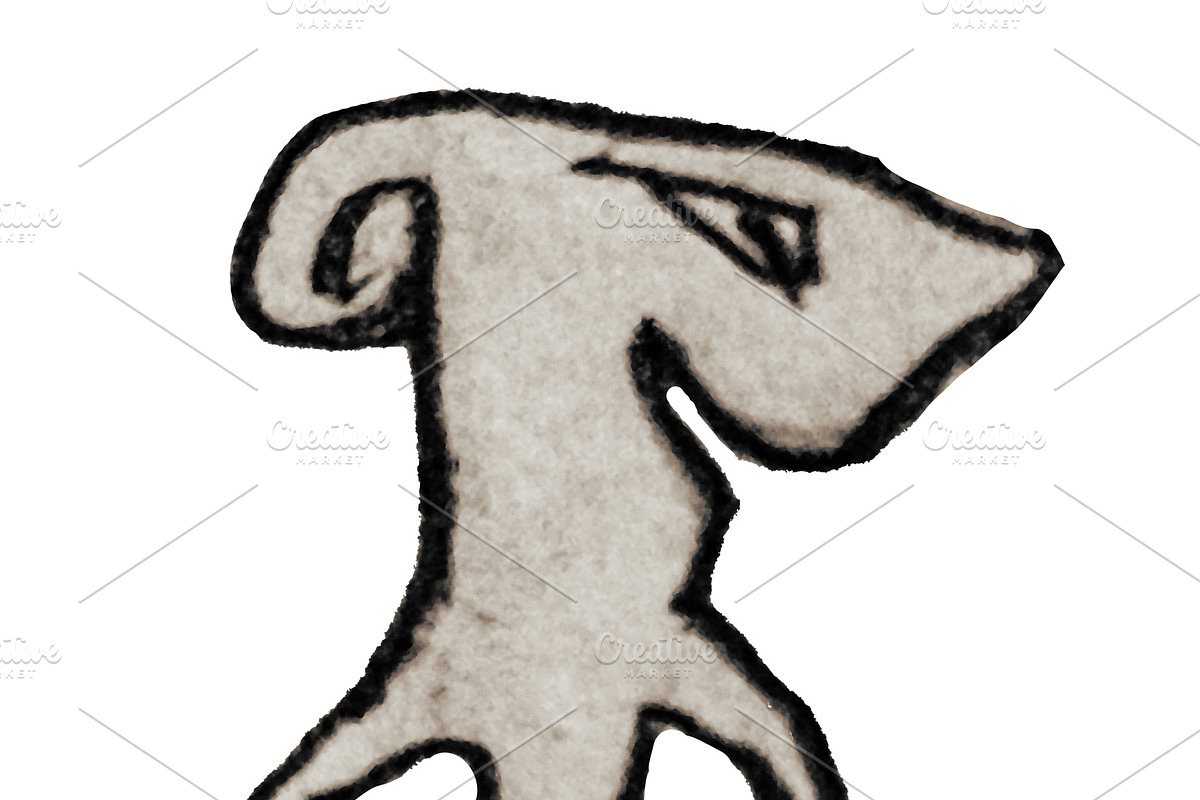 Fantasy animal monster hand drawn isolated illustration, an Animal Illustration by DanFLCreativo