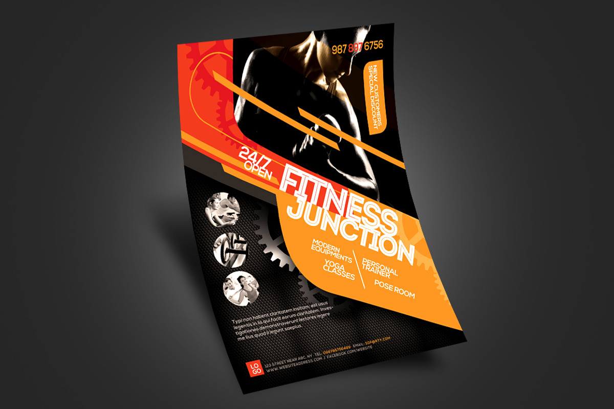 Fitness Flyer / Gym Flyer V5, a Flyer Template by Satgur Graphic Design (Photo 3 of 3)