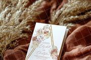 Boho 5x7 Invitation card mockup PSD, an Advertising Mockup by Blush Roses Print (Thumbnail 6 of 8)