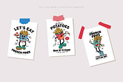 18 Traditional French Fries Mascot, a Food Illustration by Allmostudio (Thumbnail 5 of 5)