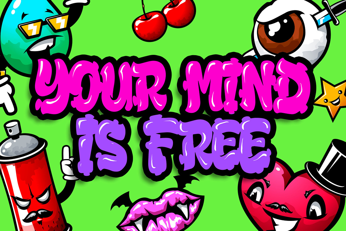 Bubble Boom - Graffiti Font preview 4