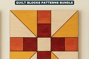 Geometric Barn Quilt Block Patterns, a Pattern Graphic by AtacanDigital (Thumbnail 2 of 19)
