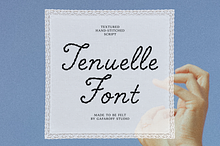 Tenuelle Hand-Stitched Script Font