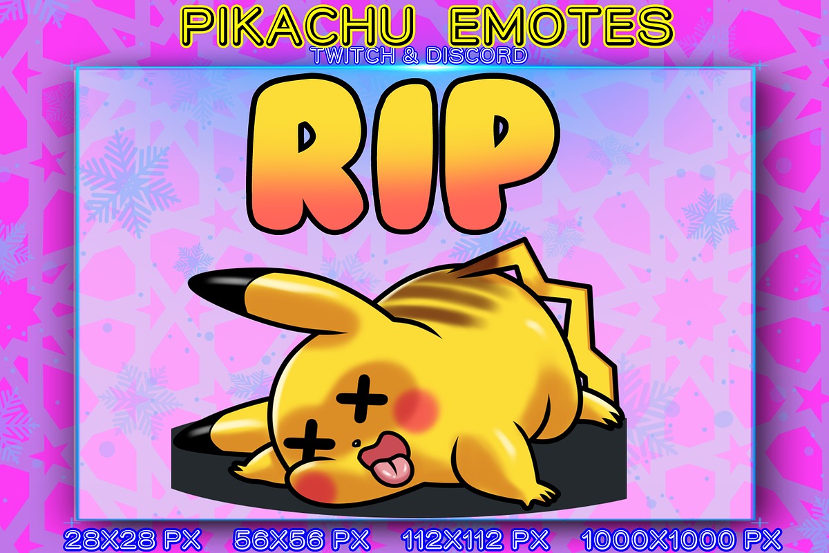 PIKACHU EMOTES TWITCH, an Object Graphic by YUNGMOTS (Photo 2 of 6)