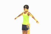 Low Poly Woman Exercise RIG, a Characters & Person 3D Model by Daniel Mikulik (Thumbnail 6 of 14)
