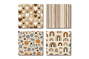 Neutral Newborn Baby Nursery Papers, a Pattern Graphic by Dizzy Art Studio (Thumbnail 2 of 3)