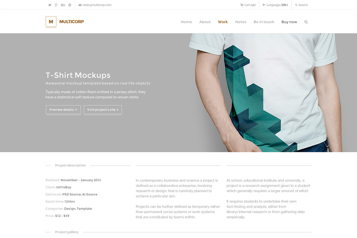 Multicorp - Clean Business WP Theme, a WordPress Template by IshYoBoy (Photo 6 of 10)