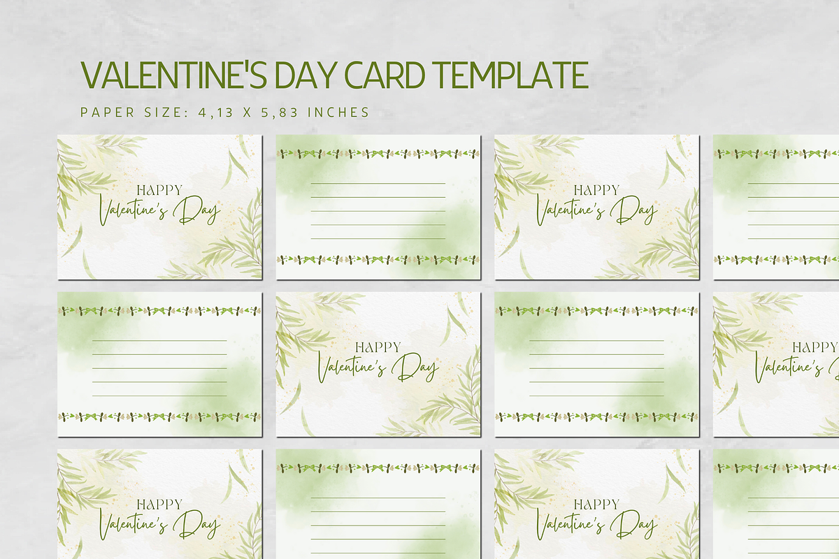 VALENTINE'S DAY CARD CANVA TEMPLATE, a Card Template by The Little Lily Studio (Photo 4 of 5)