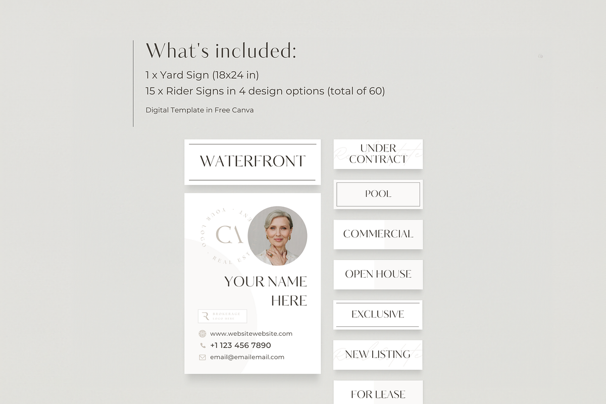 Real Estate Yard Sign For Sale, a Marketing Template by EstateElements (Photo 2 of 7)