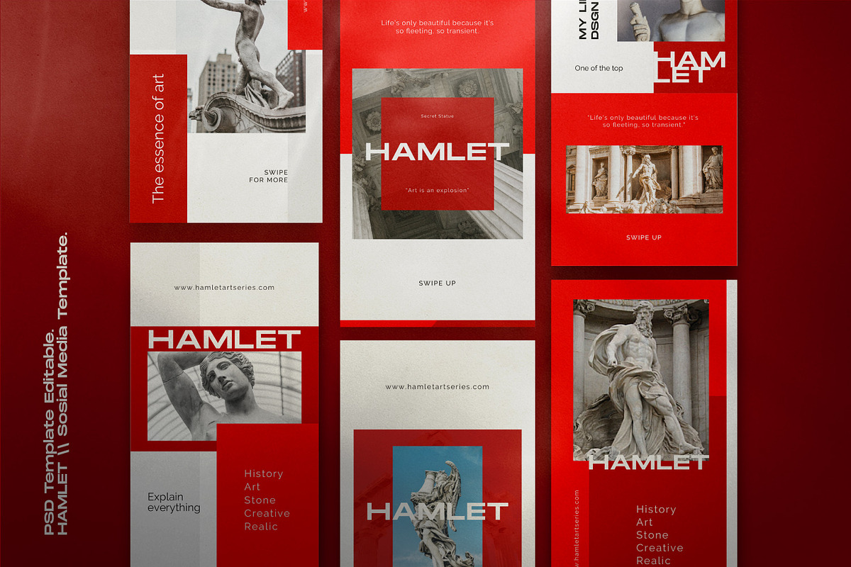 Hamlet - Social Media KIT Bundle, a Social Media Template by Dirtytemp Studio (Photo 8 of 14)