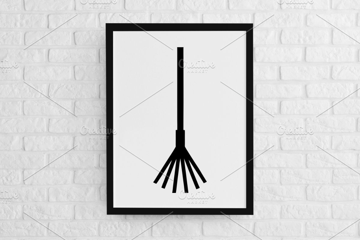 Rake Silhouette SVG, an Object Illustration by newminddesign (Photo 2 of 3)