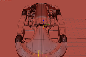 Go-kart Racing 3d Model Vray