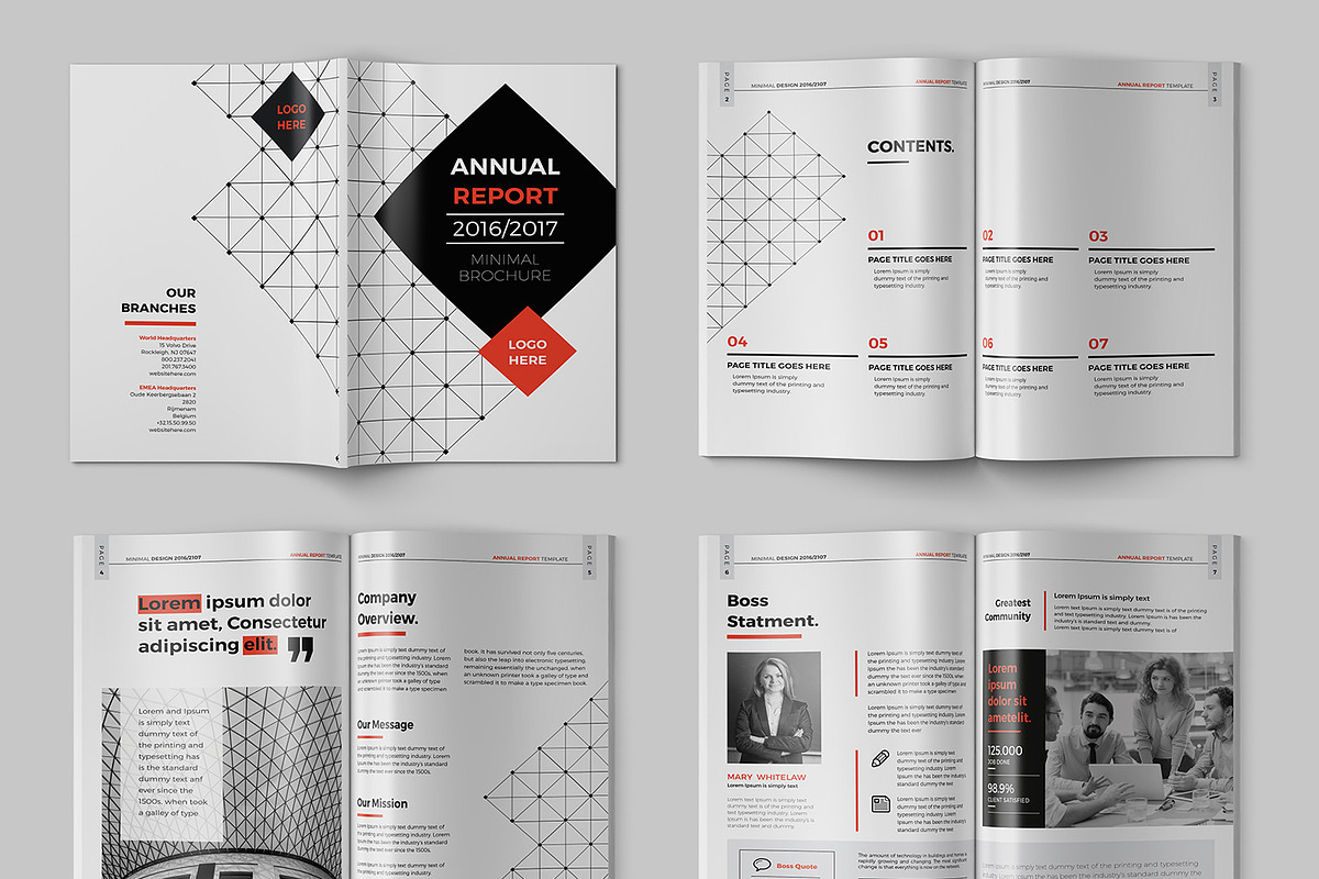 Modern Annual Report 20 Pages, a Brochure Template by BrochuresFactory (Photo 2 of 5)