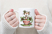 Whimsical Funny Christmas Cats Clipa, an Illustration by designcity5 (Thumbnail 4 of 5)