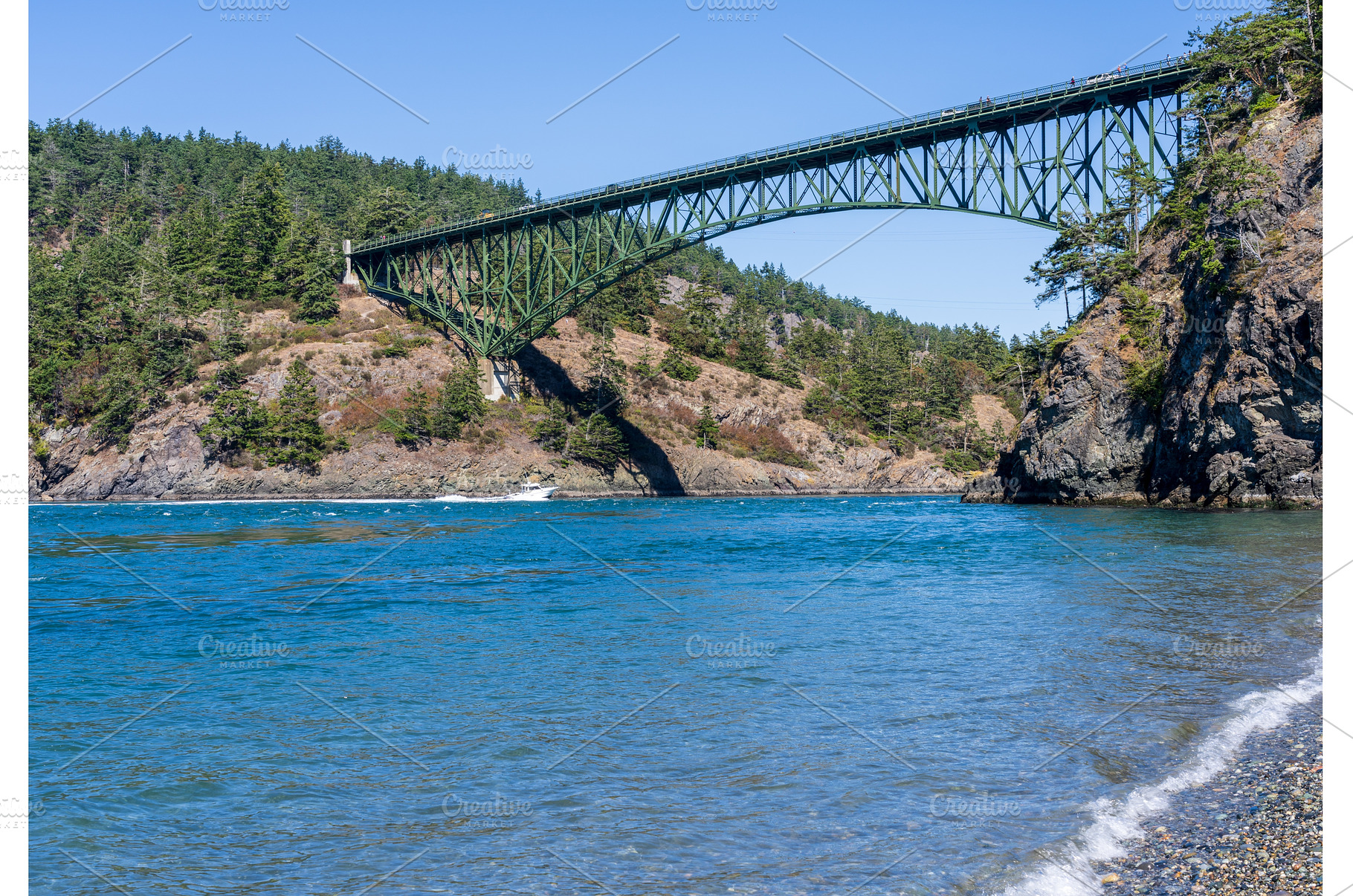 Turbulent water of Deception Pass, a Nature Photo by Backyard Stock