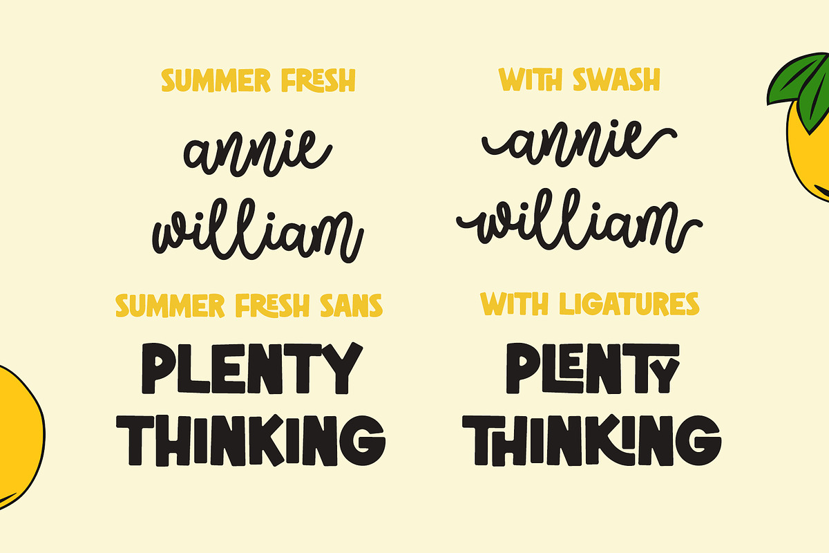 Summer Fresh - Chunky Font Duo, a Sans Serif Font by Airotype (Photo 8 of 14)
