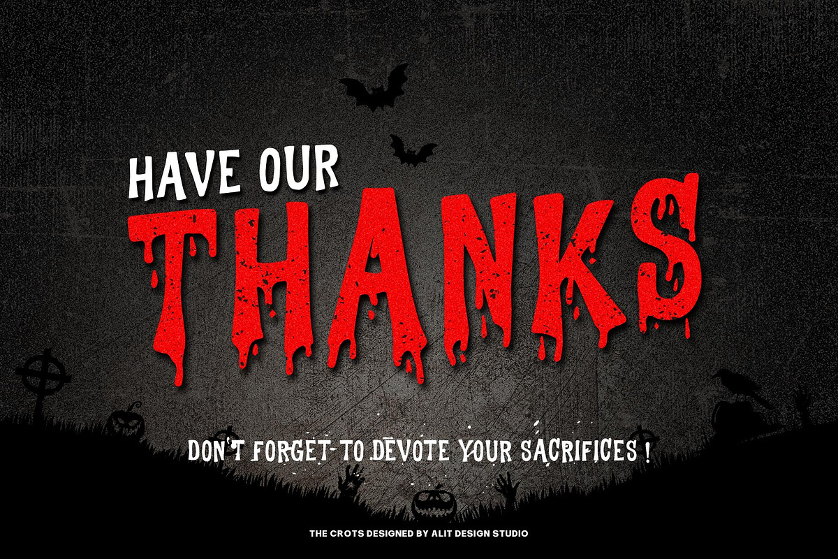 The Crots Typeface, a Script Font by alit design (Photo 15 of 15)